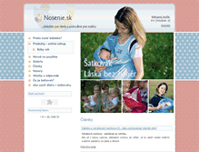 Tablet Screenshot of nosenie.sk